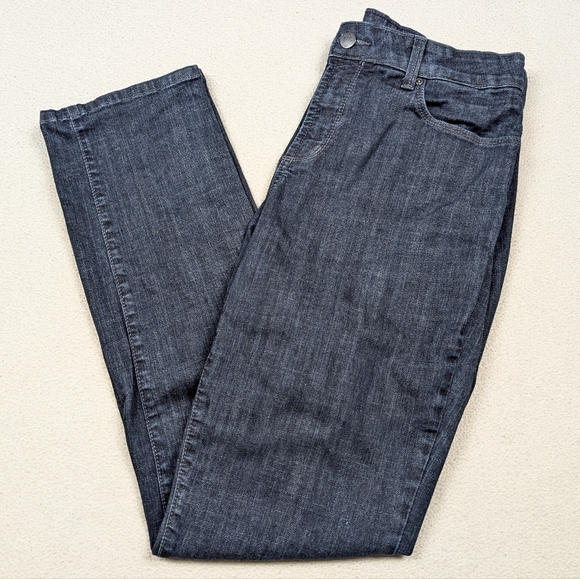 NYDJ Lift Tuck Skinny Dark Wash Stretch Denim Women's Jeans Size 8 - Picture 1 of 16